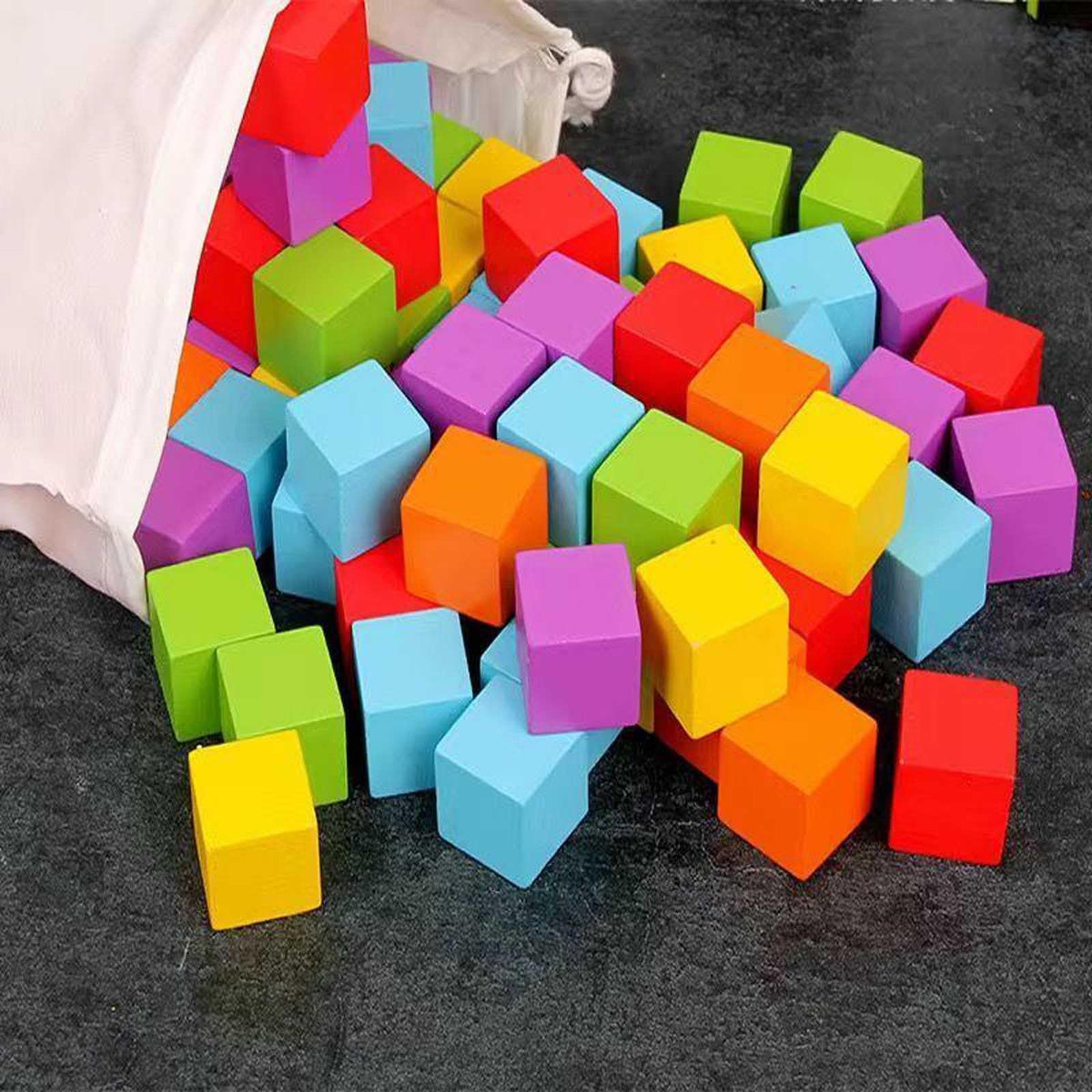 HOZEON 8 PCS 3 Inch Wooden Cubes, Natural Unfinished Wood Blocks, Large Wood Square Blocks for Crafts, Painting, Puzzle Making, Decorating, DIY Projects