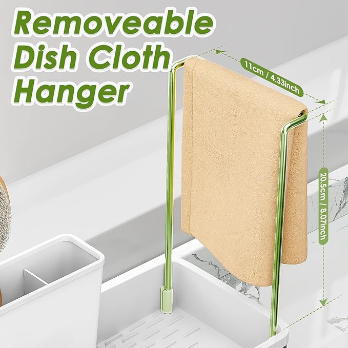 Ewaiira Stainless Steel Sink Caddy, Sponge Holder