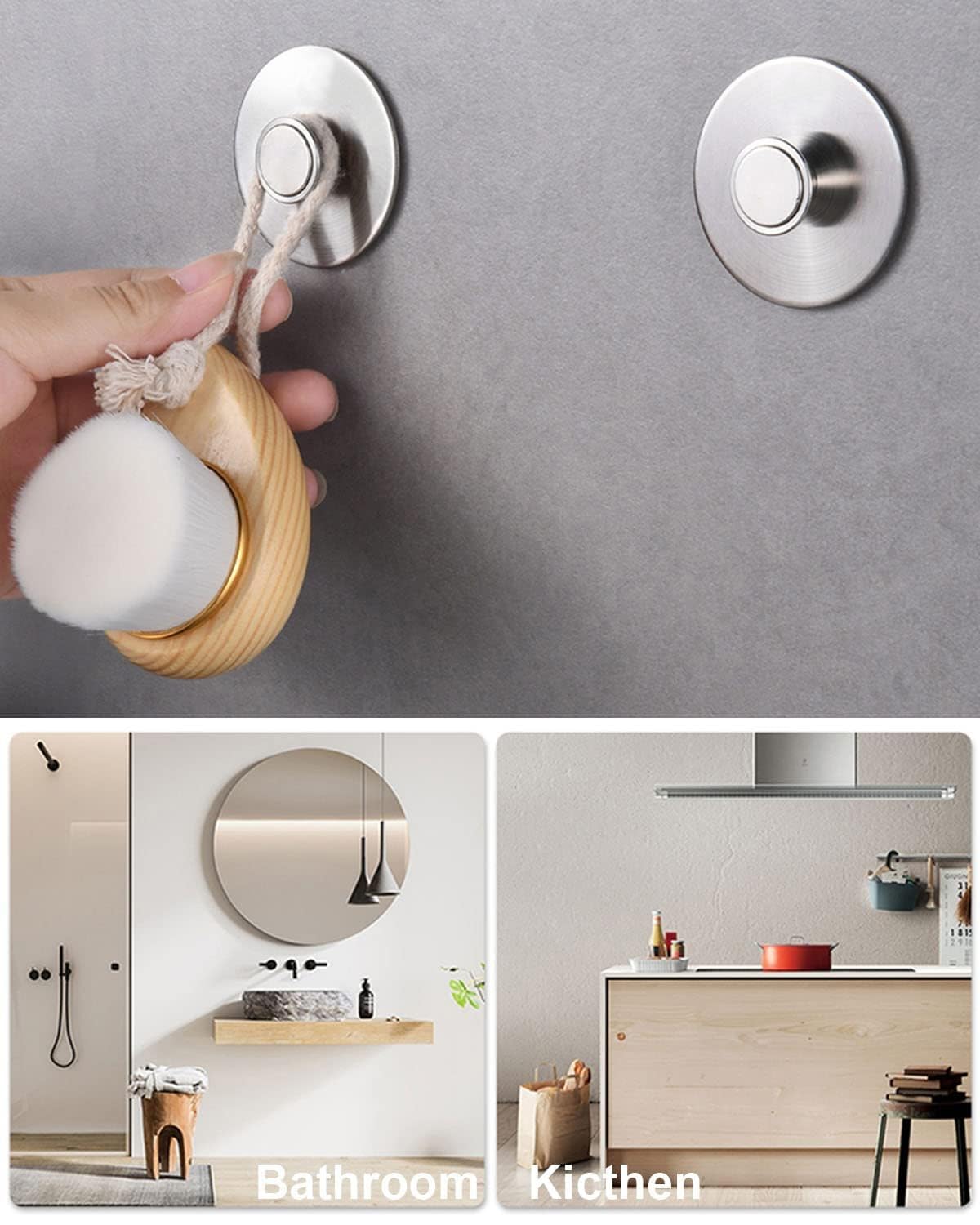 VeoryFly 2Pcs Magnetic Soap Savers for Bar Soap, Stainless Steel Soap Holder for Shower Wall and Kitchen/Bathroom, Easy Clean, Self-Draining (Silver)