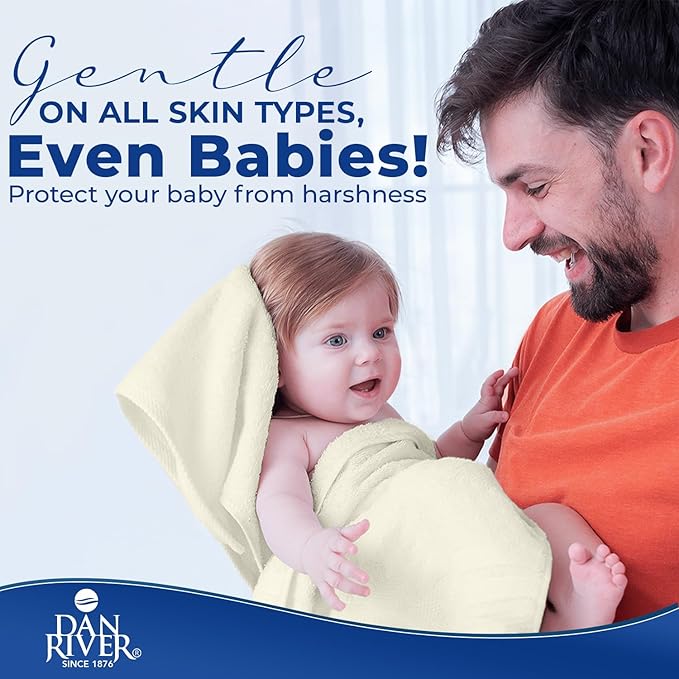 DAN RIVER 8 PC Luxury Bath Towels