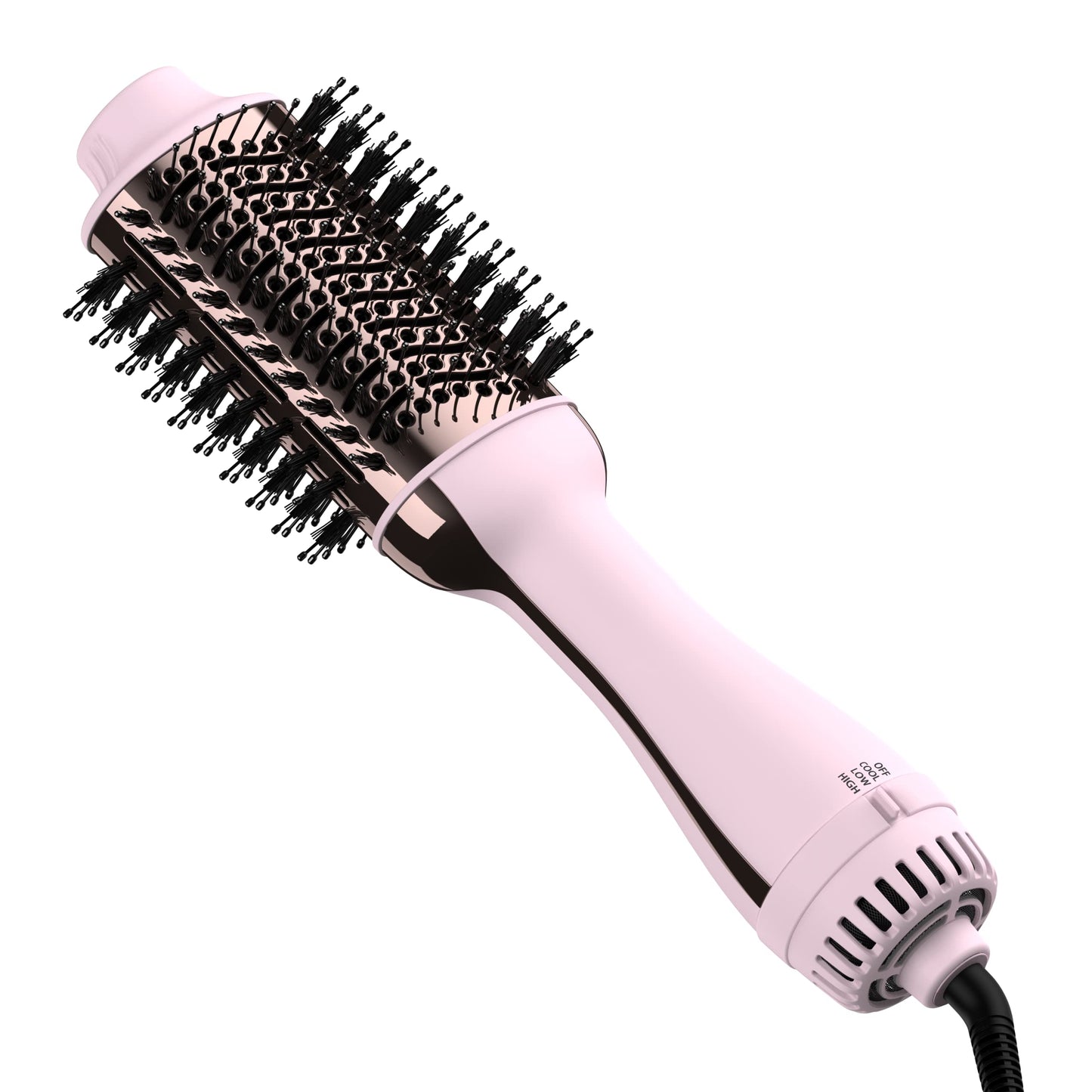 Hair Dryer Brush Blow Dryer in One, Upgraded 4 in 1 Hair Dryer and Styler Volumizer with Negative Ion Anti-frizz Ceramic Titanium Barrel Hot Air Hair Straightener Brush