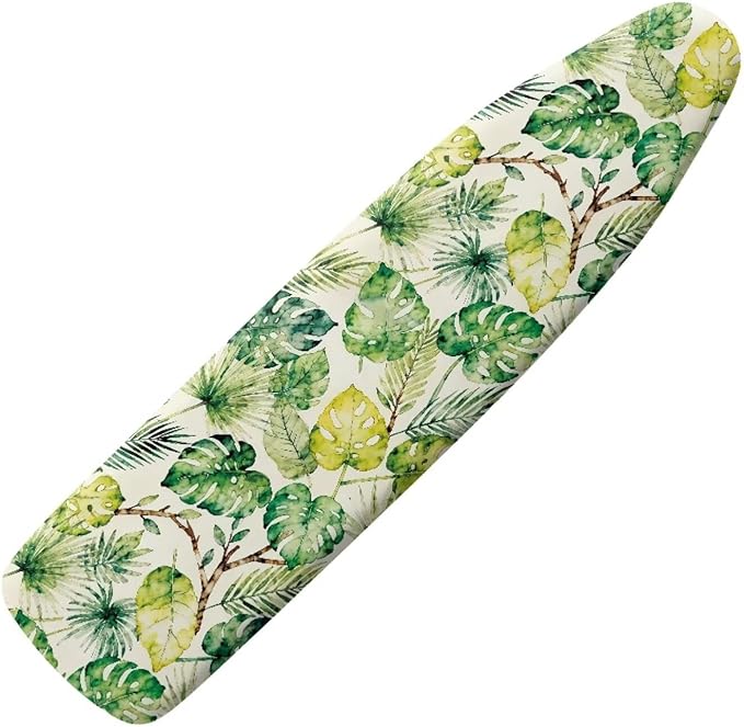Monstera Print Ironing Board Cover Protector Dirt-Resistant Iron Board Cover