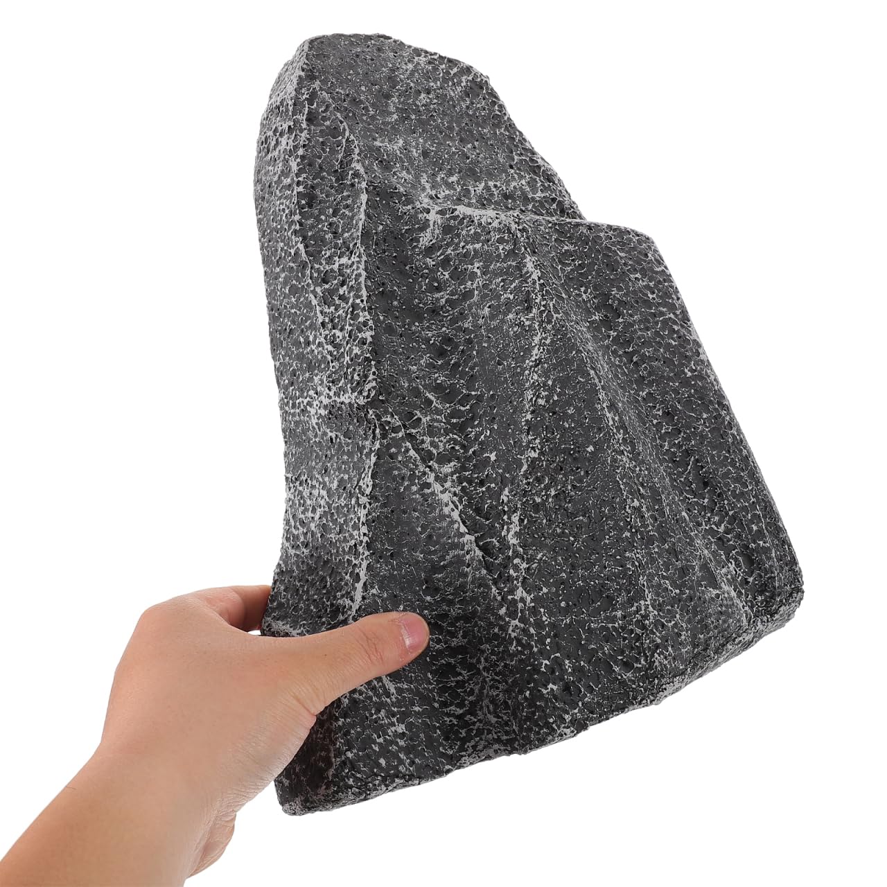 ifundom Lightweight Fake Rock, 11.81x8.66x4.92in Realistic Artificial Yard Rocks, Outdoor Foam Garden Decor Boulder for DIY Lawn Aquarium Terrarium Landscape Stones