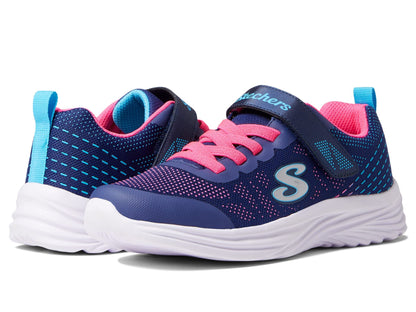 Skechers Girl's Dreamy Dancer Radiant Rogue Trainers, Navy & Hot Pink Mesh/Multi Trim, 13 UK
