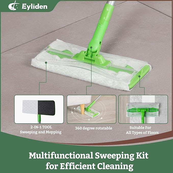 Eyliden Sweeper Mop with 36 Refills
