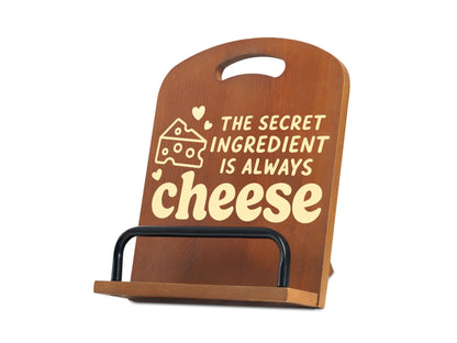 InnoBeta Cheese Gifts for Cheese Lovers, Cookbook Stand for Kitchen Counter, Perfect Gifts for Cheese Lovers on Birthday, Adjustable Tablet Recipe Book Holder, Unique Kitchen & Dining Decor