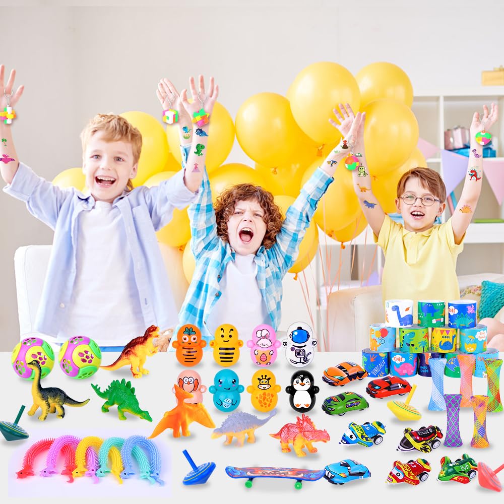 JOISHOP 120Pcs Party Bag Fillers Unisex Prize Box Toys Assortment Toys Classroom Prizes Rewards Goodie loot Bag Fillers for Boys Girls Birthday Party Favors