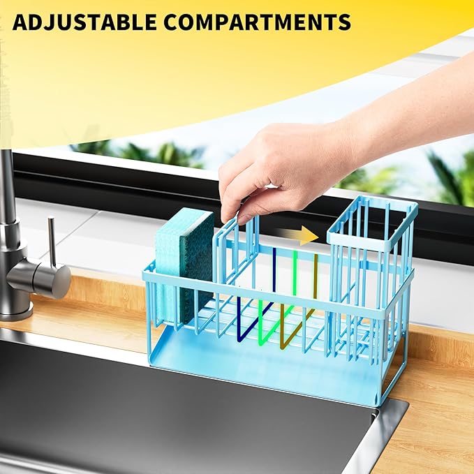 Cisily Blue Kitchen Sink Caddy Organzier