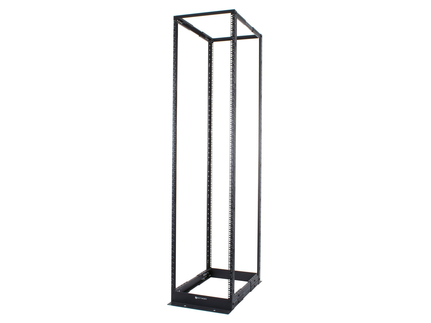 Networx™ Free Standing Open Frame Network Racks (48U, 4 Post - Cage Nuts)