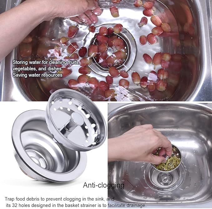 Kitchen Drop-in Post Basket Strainer Replacement