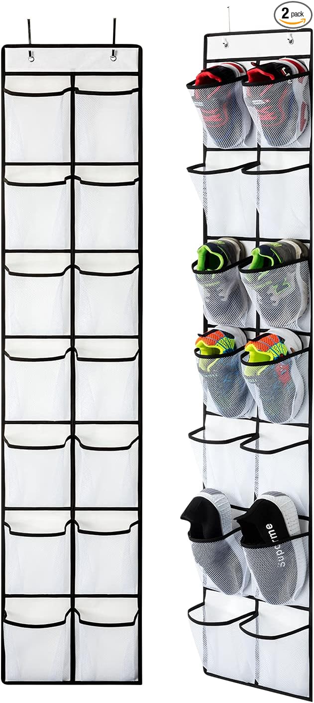 KEEPJOY Over the Door Shoe Organizer, Hanging Shoe Organizer