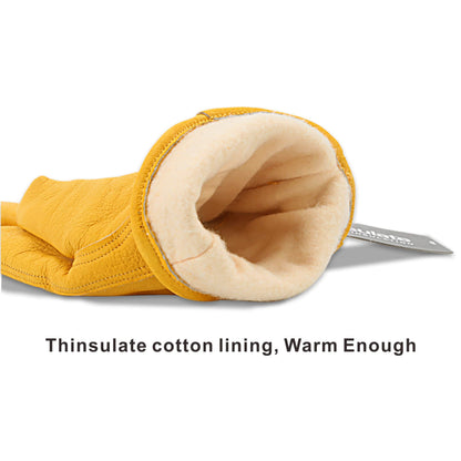 Kim Yuan Winter Warm Work Gloves 3M Thinsulate Lining Perfect for Gardening/Cutting/Construction/Motorcycle, Men & Women M 1 Pair