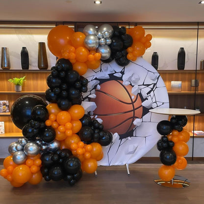 Orange and Black Balloons, Halloween Balloons Set, 67pcs 12 Inch Black Orange Confetti Balloon for Halloween Celebration Trick or Treat Party Spooky Ghost Party Bar Anniversary Graduation Decoration