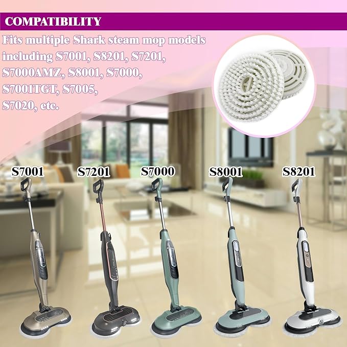 Steam Cleaner Mop Replacement Brush Heads