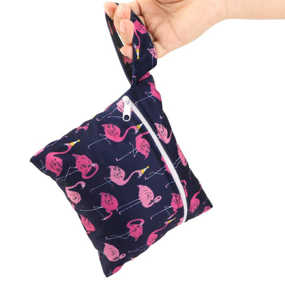 Reusable Menstrual Pads (7 in 1, 25.4cm 4 Layers), Bamboo Cloth Pads for Heavy Flow with Wet Bag, Large Sanitary Pads Set with Wings, Washable Overnight Cloth Panty Liners Period Pads
