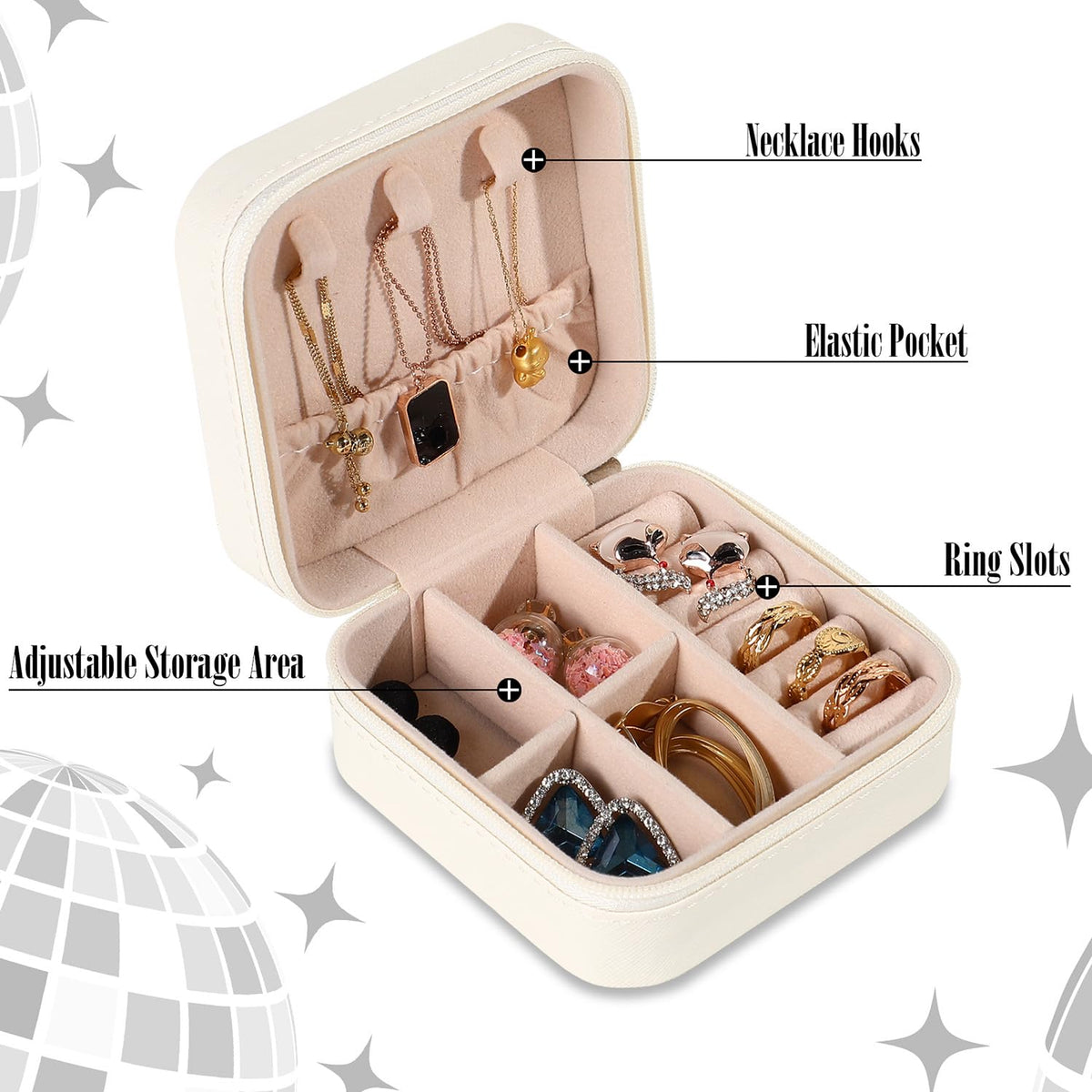 Jewelry Box, Small Jewelry Case for Taylor Fans, Taylor Gifts Merch, Portable Jewelry Case with Best Era for Bracelet, Necklace, Ring, Earring Organizer Holder Storage Boxes