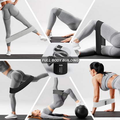 Booty Bands Set, Resistance Bands for Working Out, Exercise Bands for Women and Men Legs and Butt, Stretch Bands for Pilates, Yoga Starter Set
