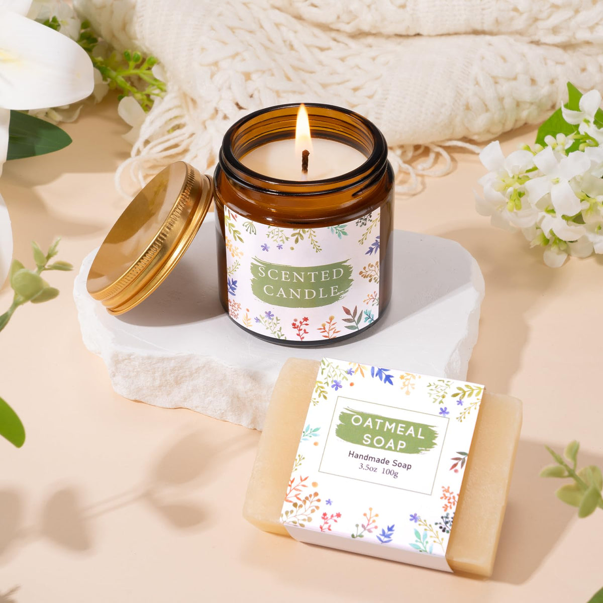 Self Care Gifts for Women Get Well Soon, Gift Baskets for Women, Inspirational Birthday Gifts for Woman, Sympathy Thinking of you, Spa Set for New Mom Friend Sister