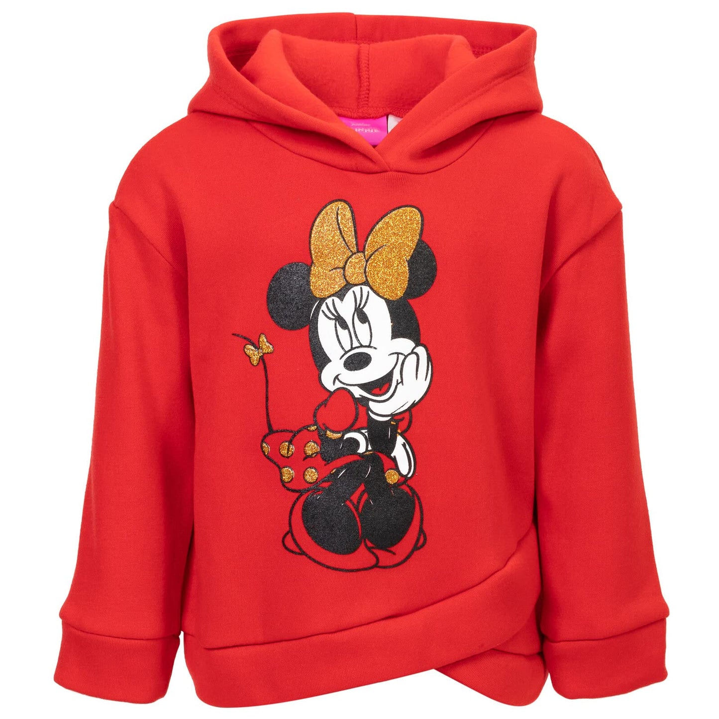 Disney Minnie Mouse Big Girls Fleece Hoodie and Leggings Outfit Set Red 14-16