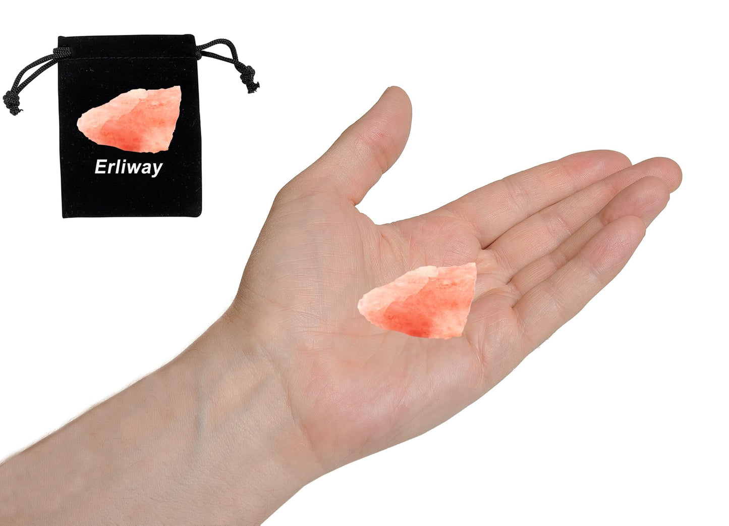 Himalayan Salt Stone Raw Crystals, Large 1.25-2.0" Healing Crystals Natural Rough Stones Crystal for Tumbling, Cabbing, Fountain Rocks, Decoration, Polishing, Wire Wrapping, Wicca & Reiki