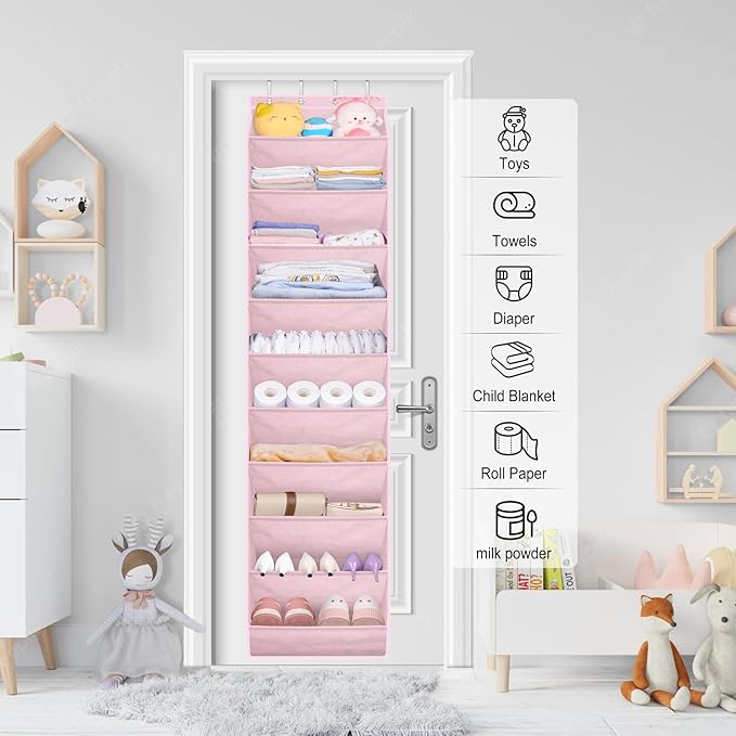SLEEPING LAMB Over The Door Shoe Organizer