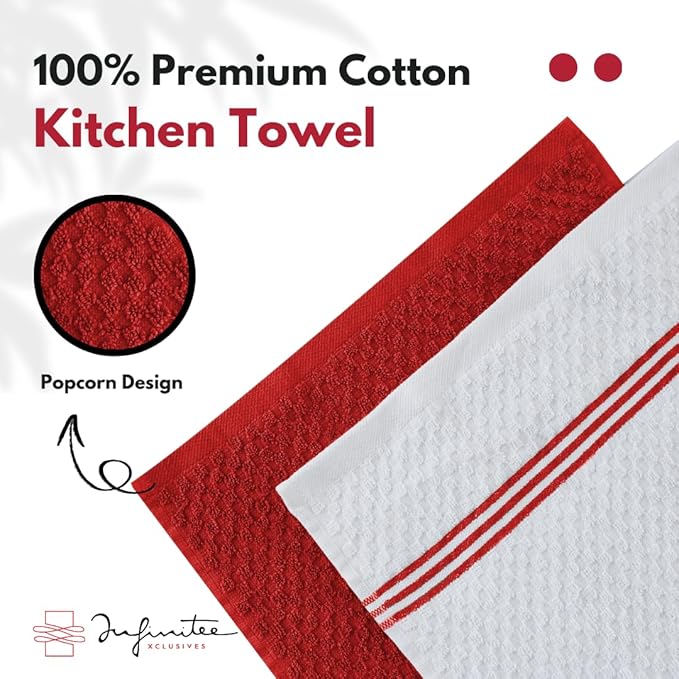 Infinitee Xclusives 100% Cotton Kitchen Towels