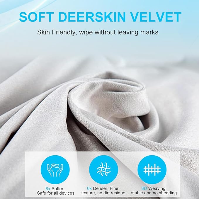 5 Pack Lens Cleaning Cloth, Glasses Cleaning Cloths, Eyeglass Lens Cleaner