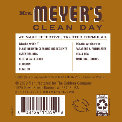 Mrs. MEYER'S CLEAN DAY Hand Soap Variety Pack, 1 Apple Cider, 1 Acorn Spice, 2 CT