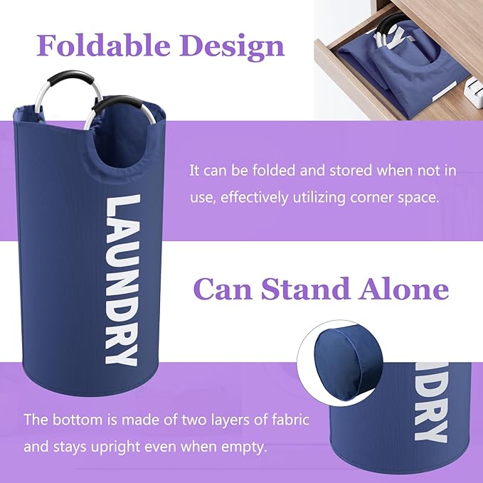 95L Collapsible Laundry Baskets