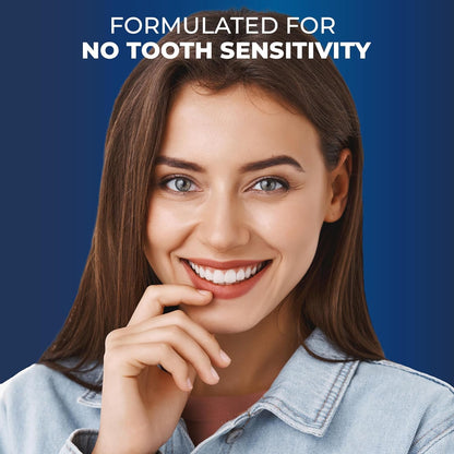 Premium Teeth Whitening Strips 14 Treatments - Enamel Safe - Non-Sensitive Formula - 28 Peroxide-Free Whitening Strips - Dentist Formulated Teeth Whitening Kit + Mouth Opener Included