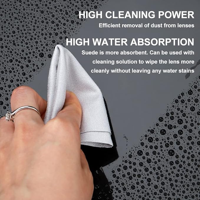 100 PCS Glasses Clean Cloth Suede, Lens Clean Cloth