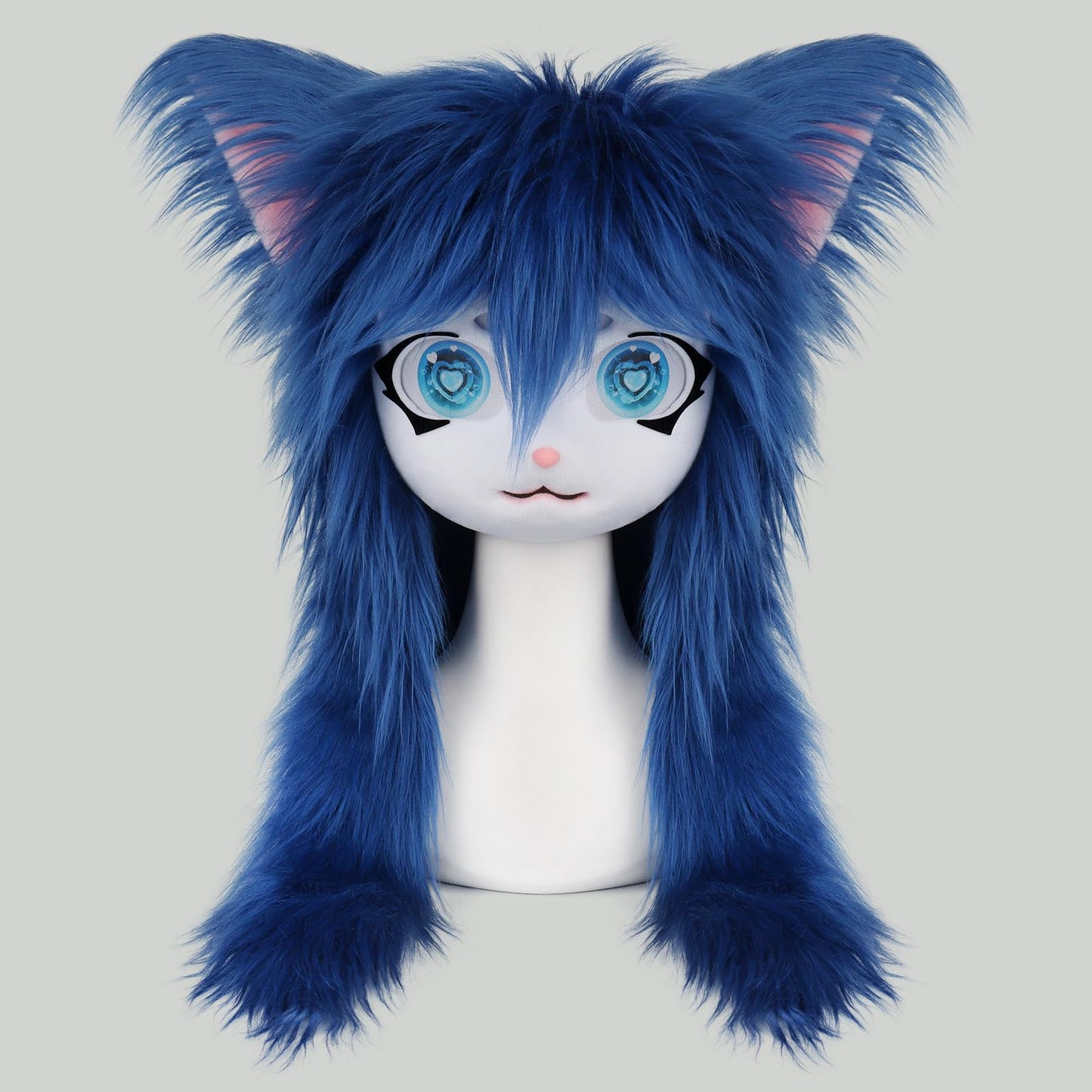 SMILETERNIT Animal Head Cat Fursuit Cut Mask Halloween Masquerade Costume Props