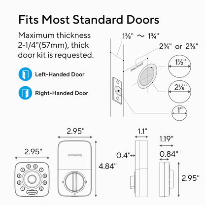 ULTRALOQ Bolt NFC WiFi Smart Lock, Keyless Entry Deadbolt with iPhone/Android Tap, App Remote Control, Keypad, Works with Apple Home, Siri, Alexa, BHMA Certified, Easy Install, 10 Mo. Battery