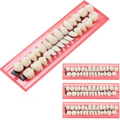Nuanchu 4 Sets Tooth Repair Kit for Filling The Missing Broken Tooth and Gaps Thermal Beads Replacement Kit Denture Fake Teeth, 112 Pieces, 23 A2