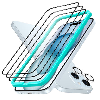 ESR 3 Pack for iPhone 16 Pro Max Screen Protector, [9H Hardness] [Military Grade Shatterproof] Tempered Glass Film with Flawless Fit Tray, HD Clear, Scratch Resistant