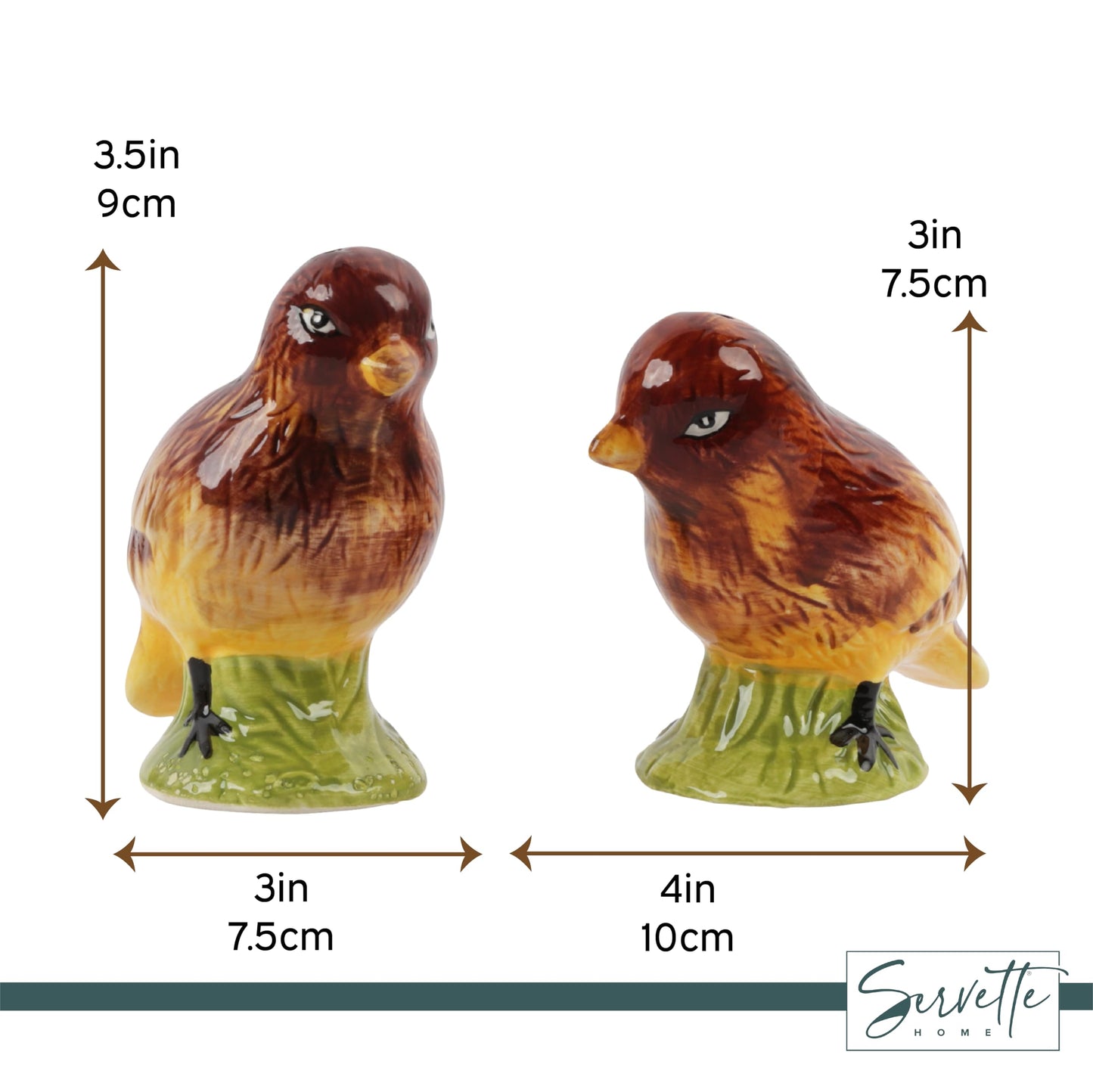 Ceramic Quail Salt and Pepper Shaker Collectors Kitchen Décor