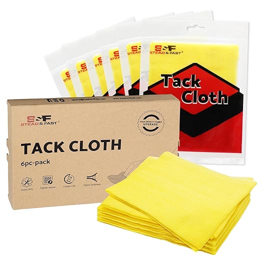 S&F STEAD & FAST Tack Cloth, Heavy Duty High Density 28×24 Mesh, Tack Cloths