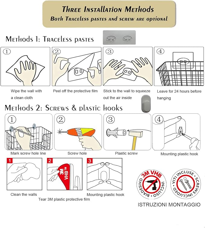 4 Pack【Extra Large】Hanging Kitchen Basket, Wire Storage Basket,