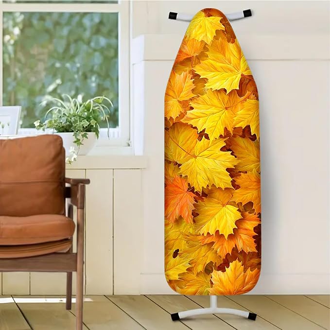 Nuxovilar Autumn Maple Leaves Ironing Board Cover, 15 * 54inch, Fit Most