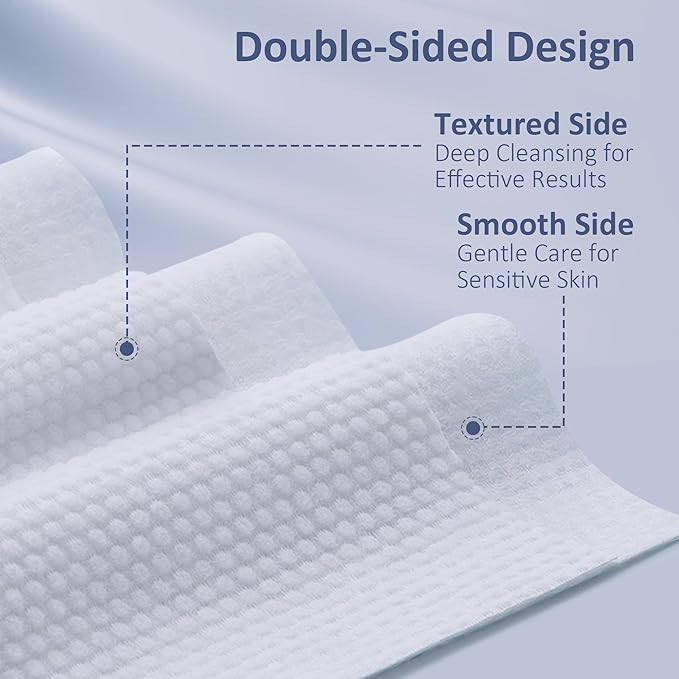 Ourmed Life Face Towels, Disposable Biodegradable Clean Facial Towels