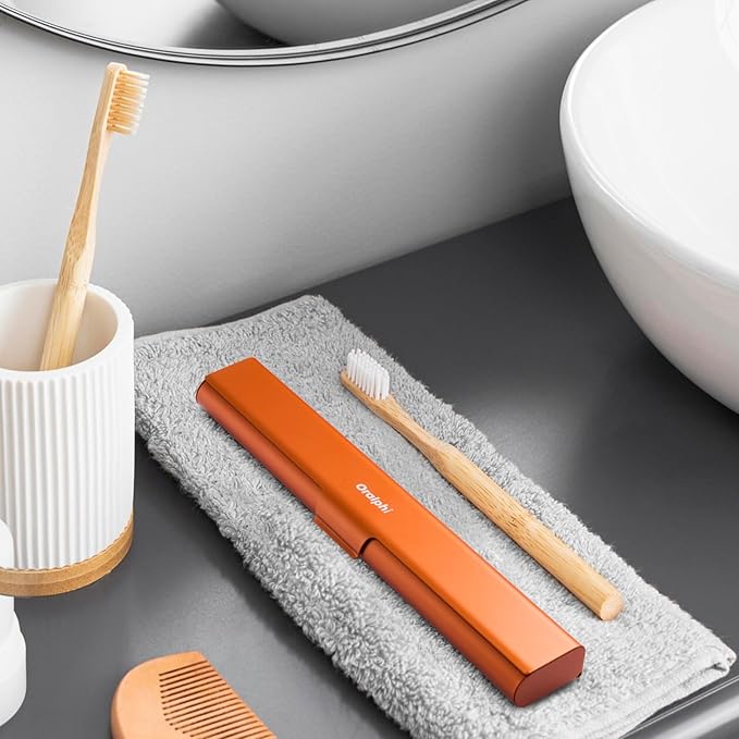Aluminum Toothbrush Travel Case, Portable Travel Toothbrush Holder, Durable