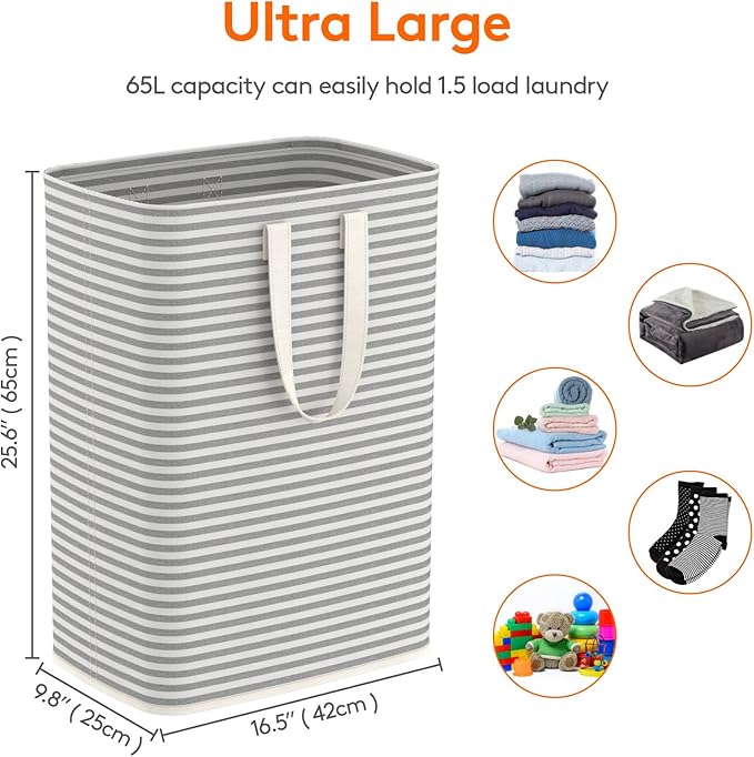 Lifewit 1 Pack Laundry Hamper Large Collapsible Laundry Baskets, Freestanding