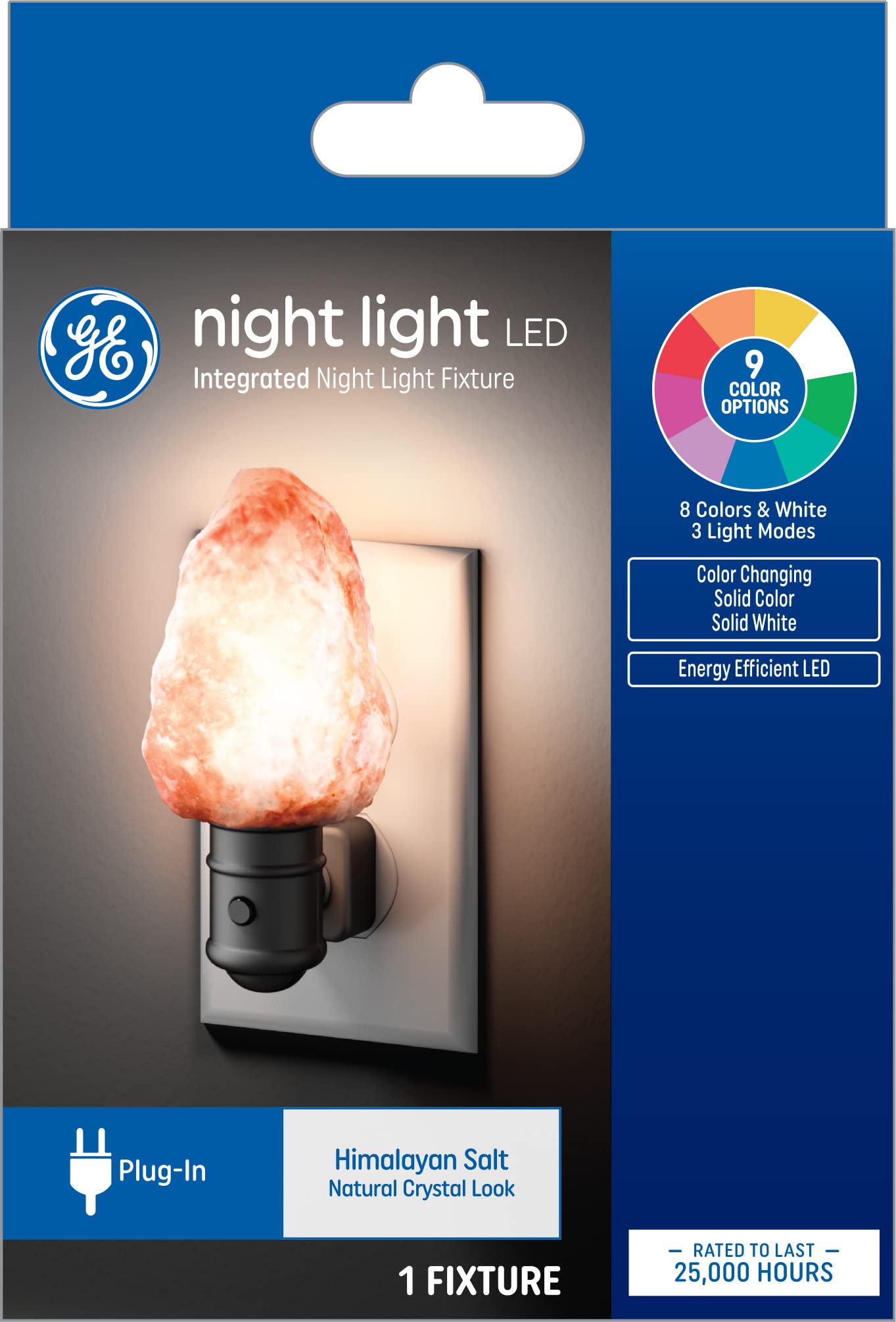 GE Himalayan Salt Night Light 9-Color (1-Pack) (FR)
