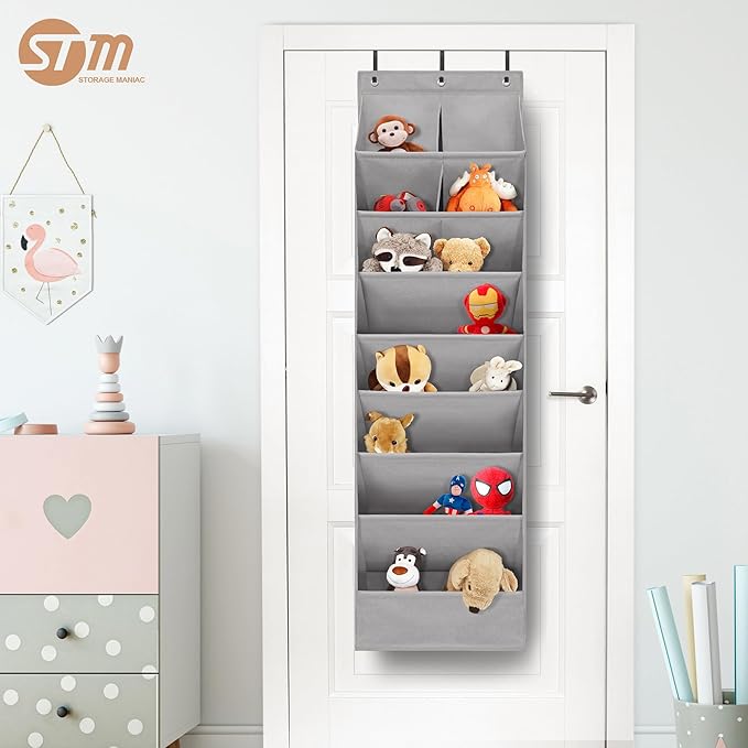 STORAGE MANIAC Over the Door Shoe Organizer Heavy-Duty Large Deep Pocket