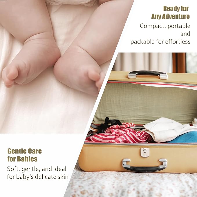 Ourmed Life Face Towels, Disposable Biodegradable Facial Towels