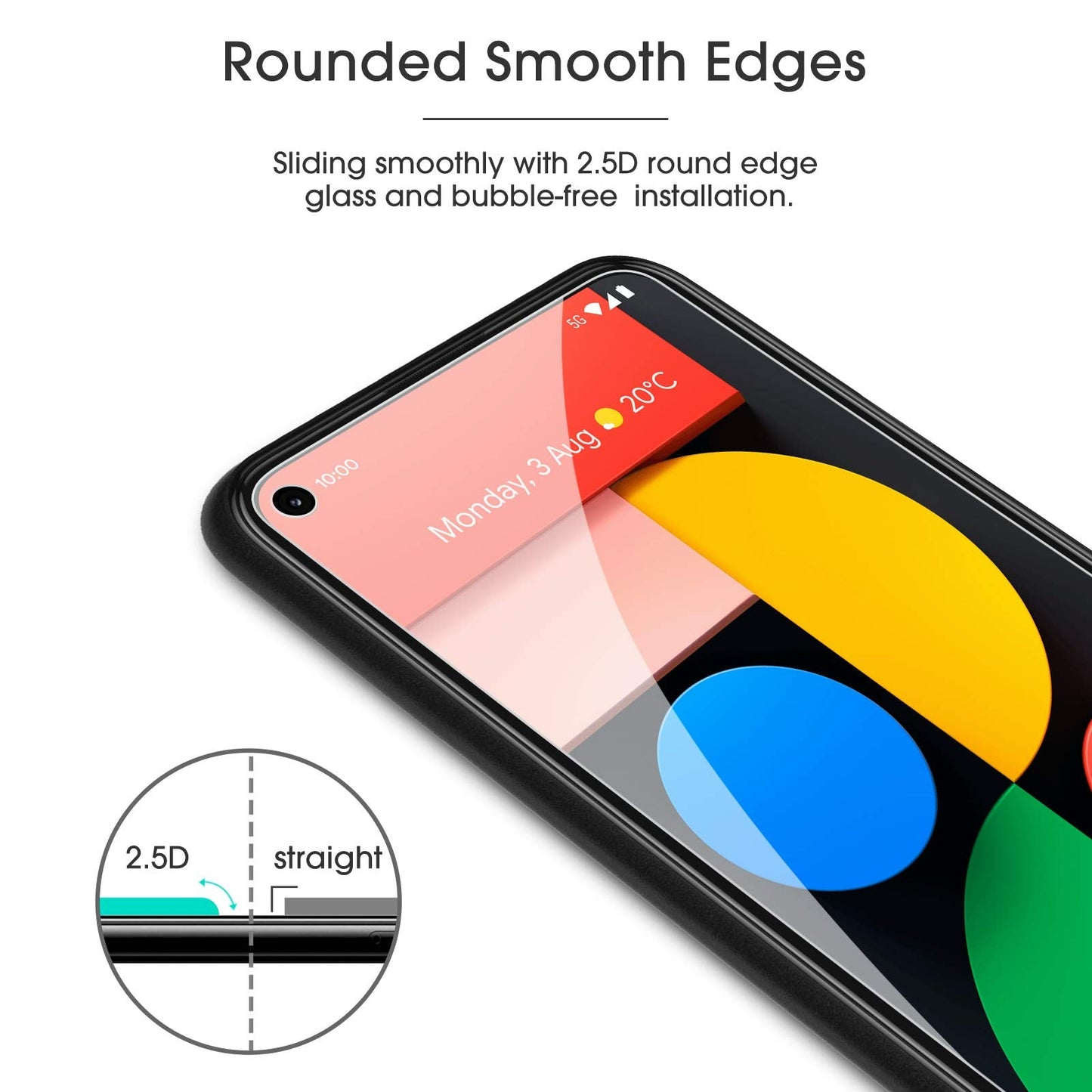 OMOTON 3+2 Pack for Google Pixel 9 Pro XL Screen Protector 6.8 Inch, 3 Tempered Glass Film & 2 Camera Lens Protector, Bubble-free, HD Clear, Not for 9 Pro/ 9