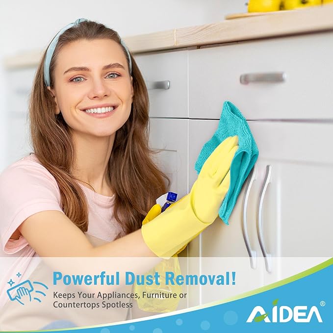 AIDEA Microfiber Cleaning Cloth-50PK, Soft Microfiber Towels