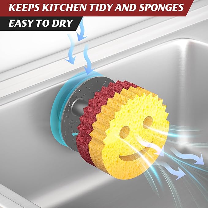 Sponge Holder for Kitchen Sink, Sink Caddy Organizer