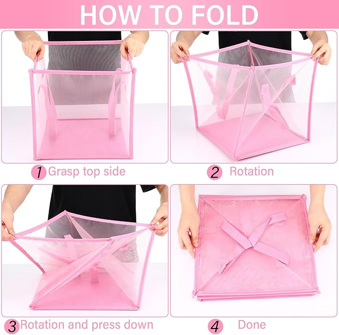 Zopeal 6 Pack Popup Laundry Hamper 13 Inch Collapsible Laundry Baskets