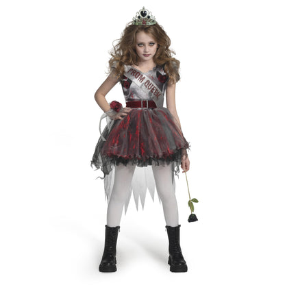 Spooktacular Creations Zombie Prom Queen Costume for Girls, Halloween Costumes for Kids, Zombie Princess Outfit for Girls